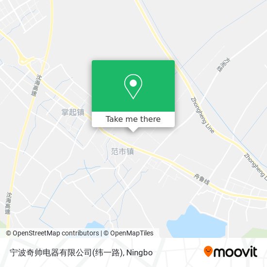 宁波奇帅电器有限公司(纬一路) map