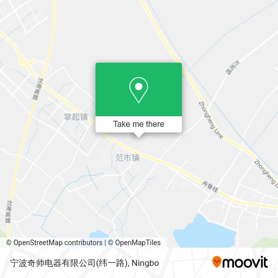 宁波奇帅电器有限公司(纬一路) map