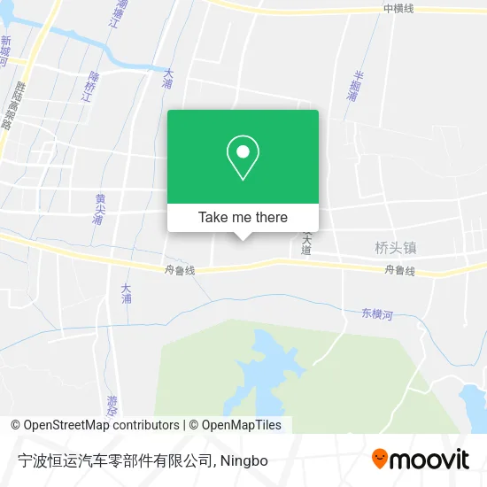 宁波恒运汽车零部件有限公司 map
