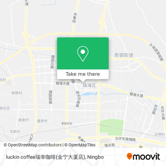 luckin coffee瑞幸咖啡(金宁大厦店) map