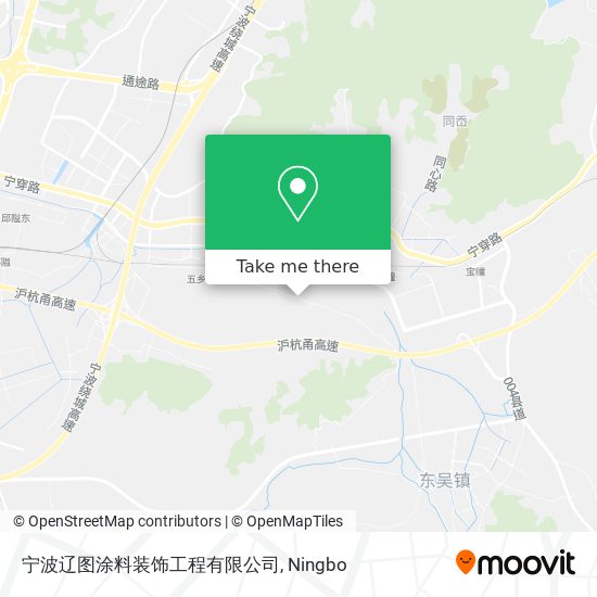 宁波辽图涂料装饰工程有限公司 map