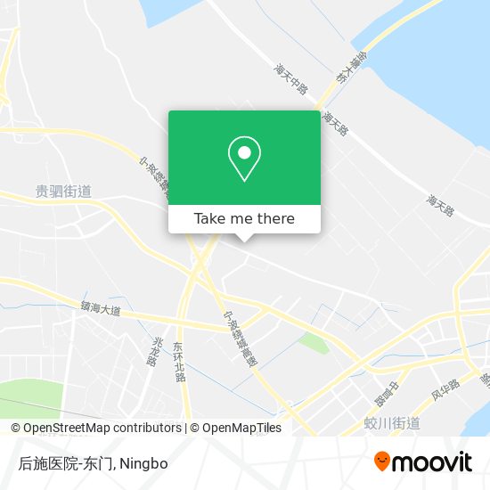 后施医院-东门 map