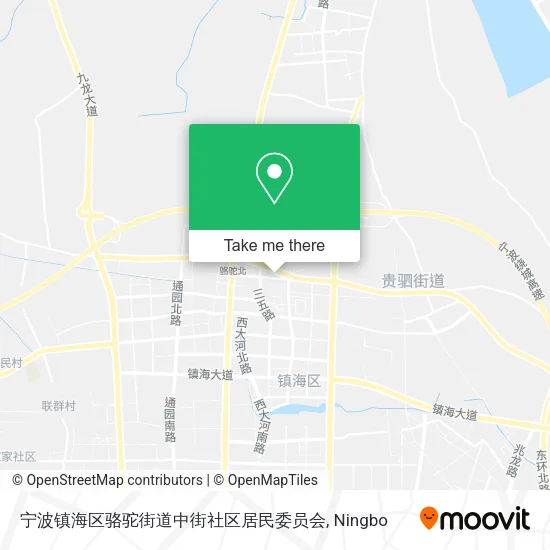 宁波镇海区骆驼街道中街社区居民委员会 map