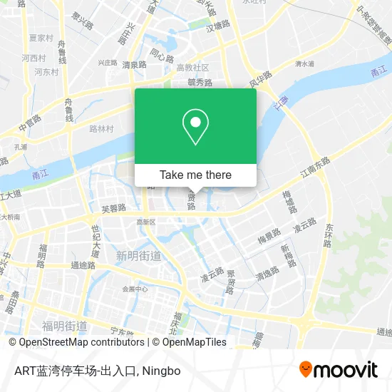 ART蓝湾停车场-出入口 map