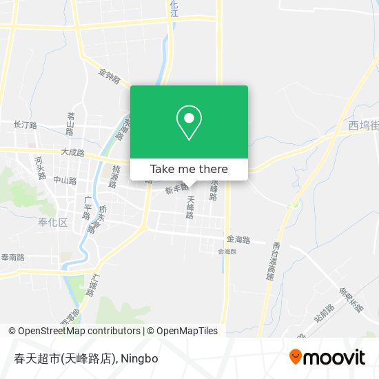 春天超市(天峰路店) map