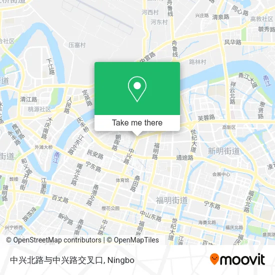 中兴北路与中兴路交叉口 map