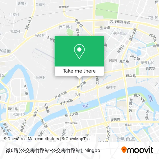 微6路(公交梅竹路站-公交梅竹路站) map