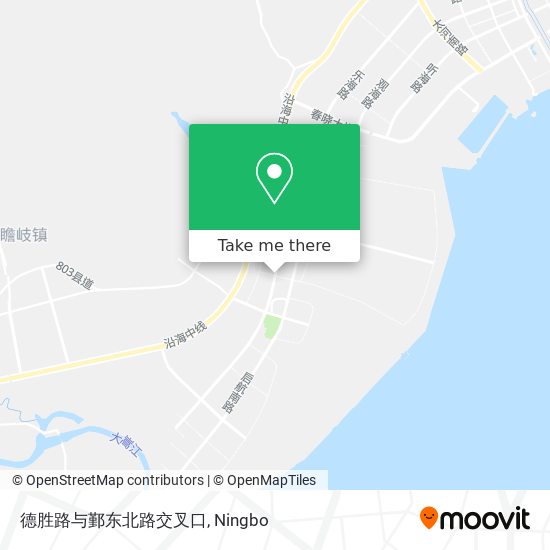 德胜路与鄞东北路交叉口 map