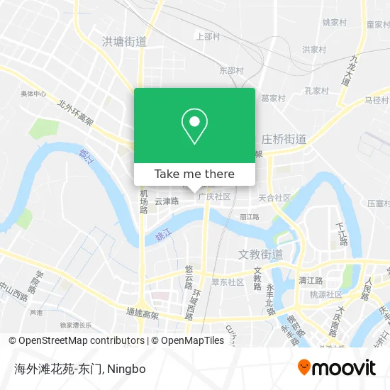 海外滩花苑-东门 map