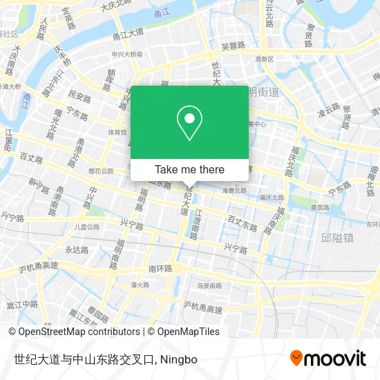 世纪大道与中山东路交叉口 map
