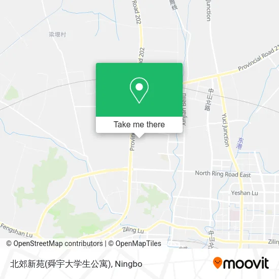 北郊新苑(舜宇大学生公寓) map