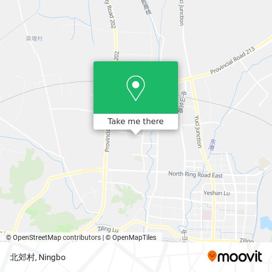北郊村 map