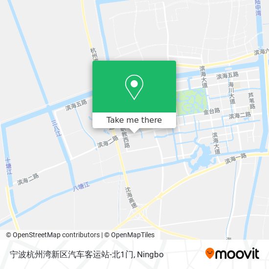 宁波杭州湾新区汽车客运站-北1门 map