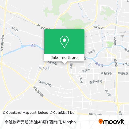 余姚物产元通(奥迪4S店)-西南门 map
