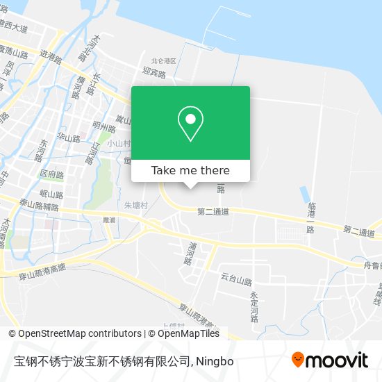 宝钢不锈宁波宝新不锈钢有限公司 map