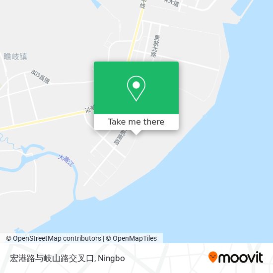 宏港路与岐山路交叉口 map