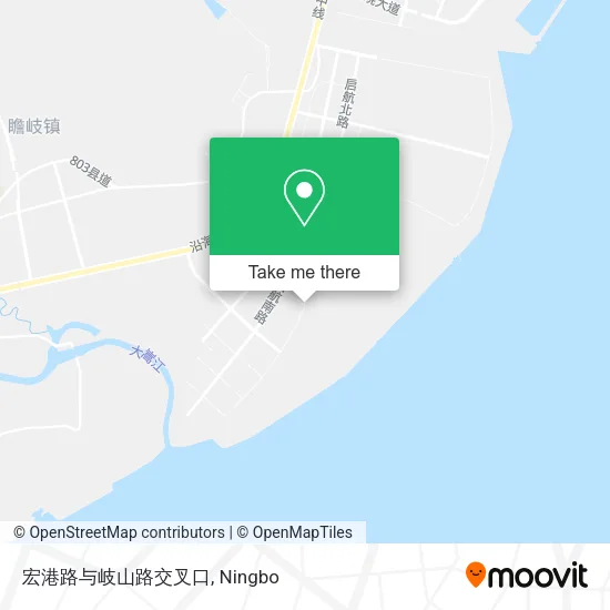 宏港路与岐山路交叉口 map