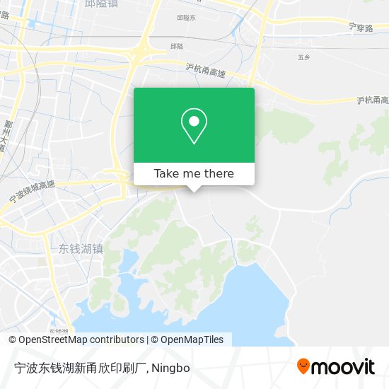 宁波东钱湖新甬欣印刷厂 map