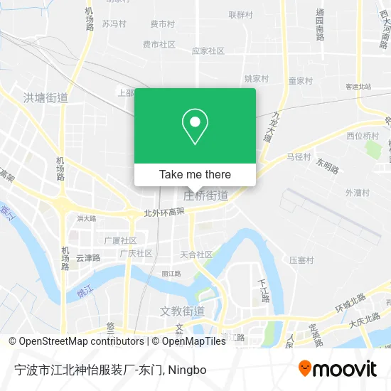 宁波市江北神怡服装厂-东门 map