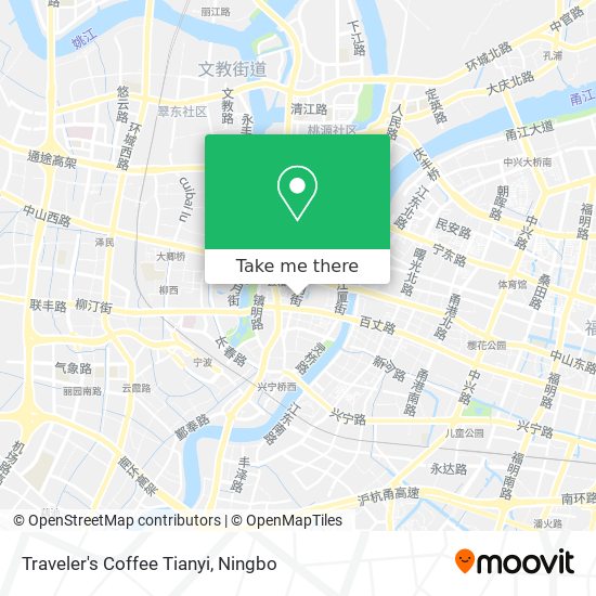 Traveler's Coffee Tianyi map