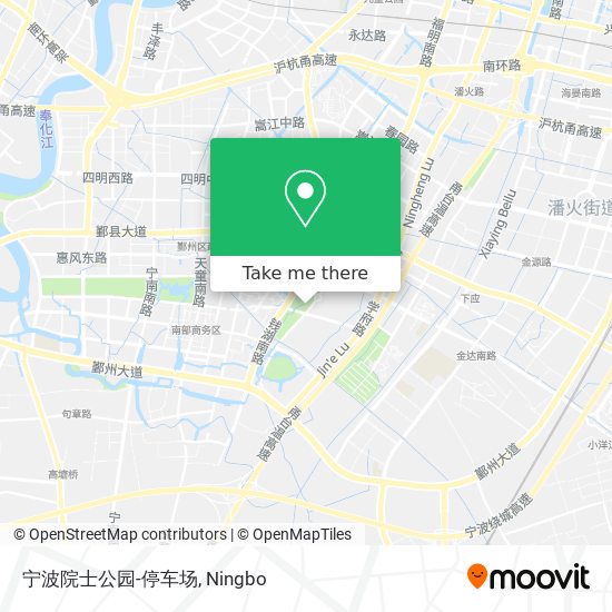 宁波院士公园-停车场 map