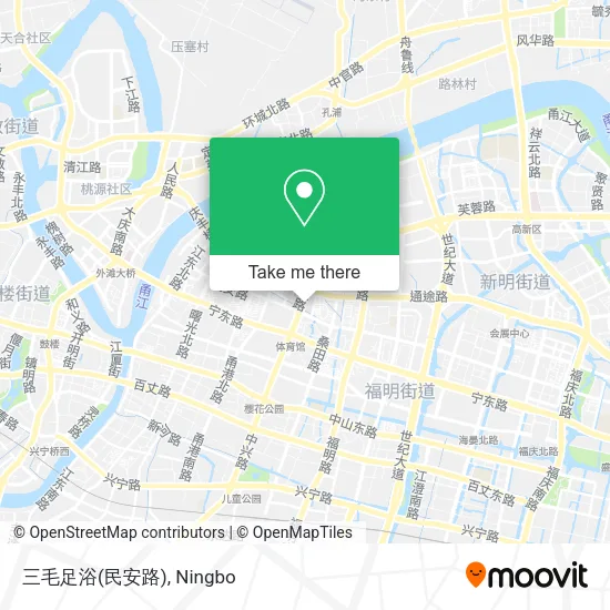 三毛足浴(民安路) map