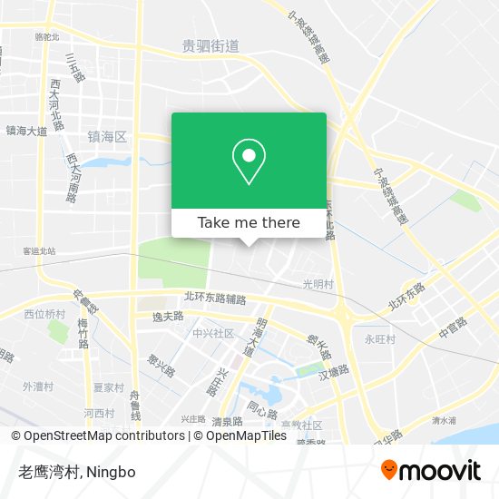 老鹰湾村 map