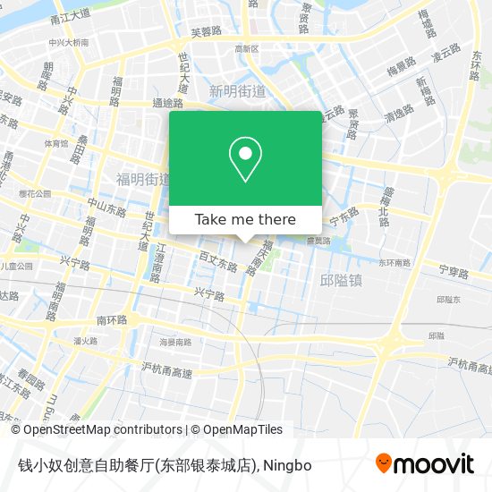 钱小奴创意自助餐厅(东部银泰城店) map