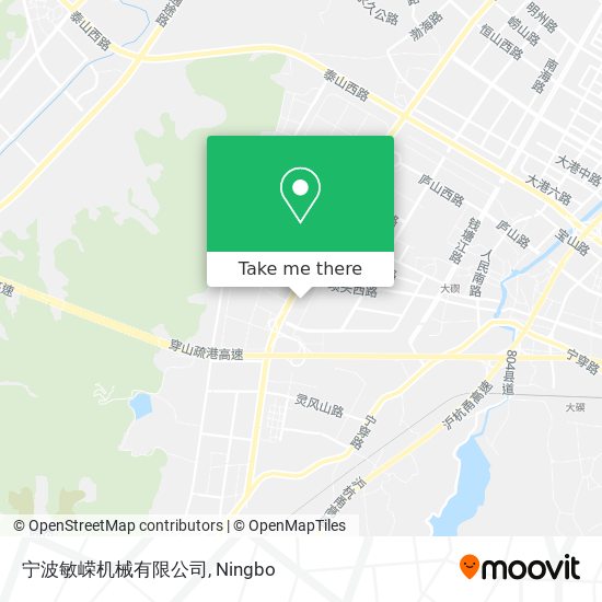 宁波敏嵘机械有限公司 map