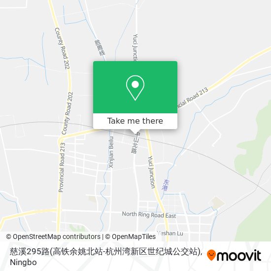 慈溪295路(高铁余姚北站-杭州湾新区世纪城公交站) map