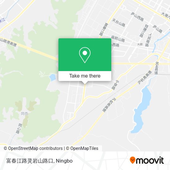 富春江路灵岩山路口 map