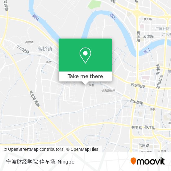 宁波财经学院-停车场 map