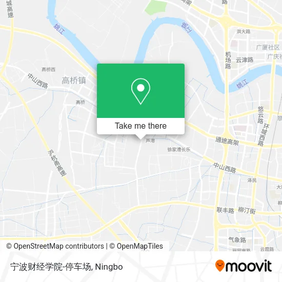 宁波财经学院-停车场 map