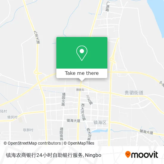 镇海农商银行24小时自助银行服务 map