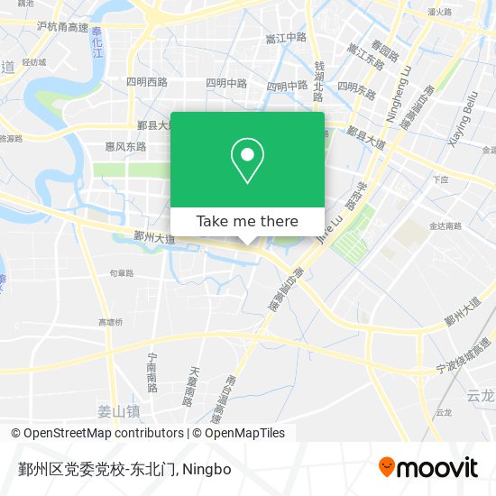 鄞州区党委党校-东北门 map