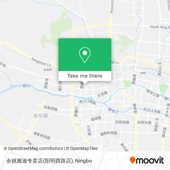 余姚雅迪专卖店(阳明西路店) map
