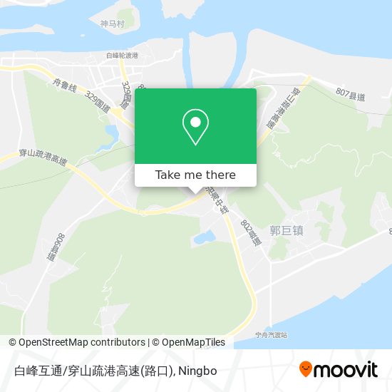 白峰互通/穿山疏港高速(路口) map