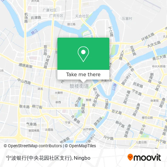 宁波银行(中央花园社区支行) map