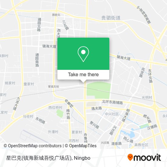 星巴克(镇海新城吾悦广场店) map