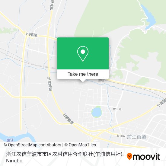 浙江农信宁波市市区农村信用合作联社(乍浦信用社) map