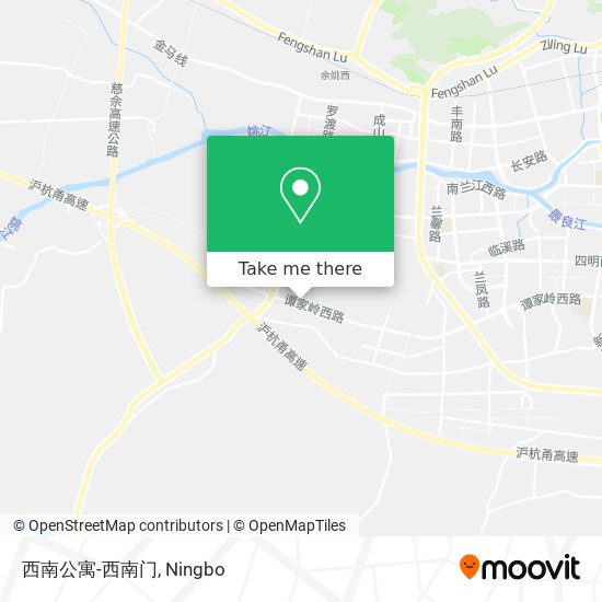 西南公寓-西南门 map