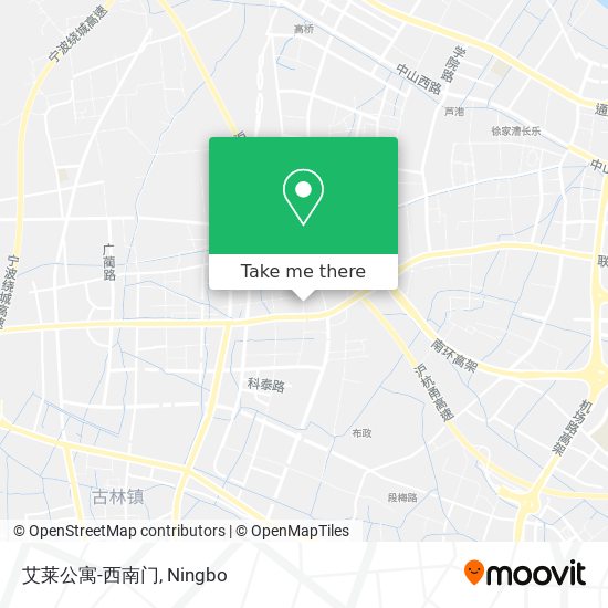 艾莱公寓-西南门 map