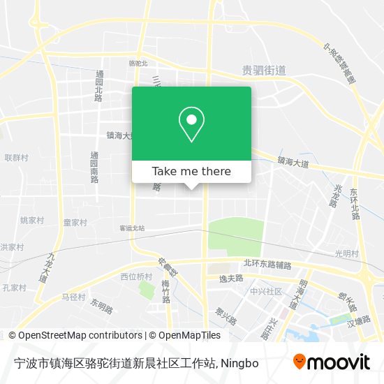 宁波市镇海区骆驼街道新晨社区工作站 map