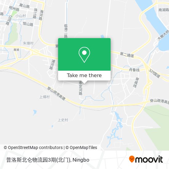 普洛斯北仑物流园3期(北门) map