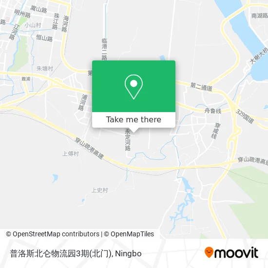 普洛斯北仑物流园3期(北门) map