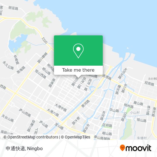 申通快递 map
