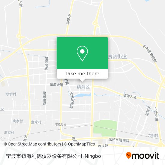 宁波市镇海利德仪器设备有限公司 map