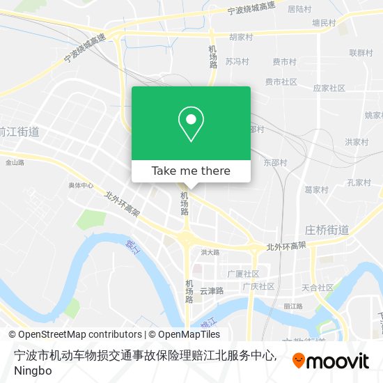 宁波市机动车物损交通事故保险理赔江北服务中心 map