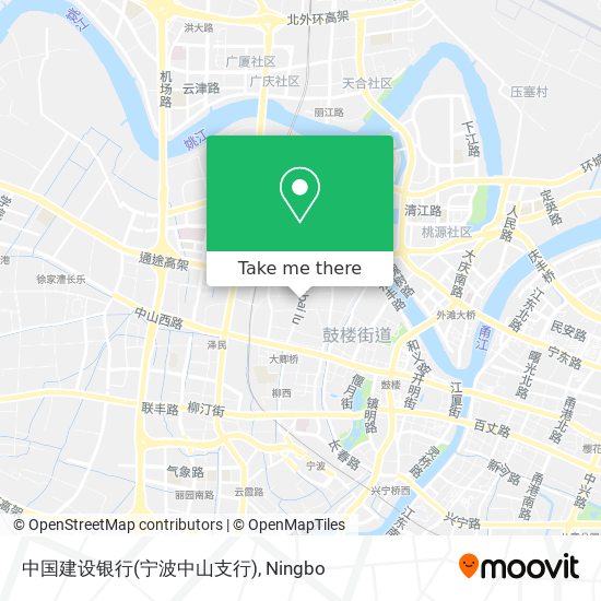 中国建设银行(宁波中山支行) map