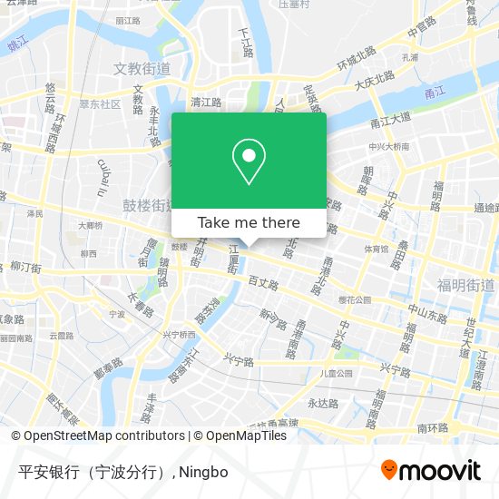 平安银行（宁波分行） map